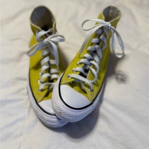 Converse Chuck Taylor All Star High Top Yellow - 163353F Womens 9 Mens 7 Preppy
